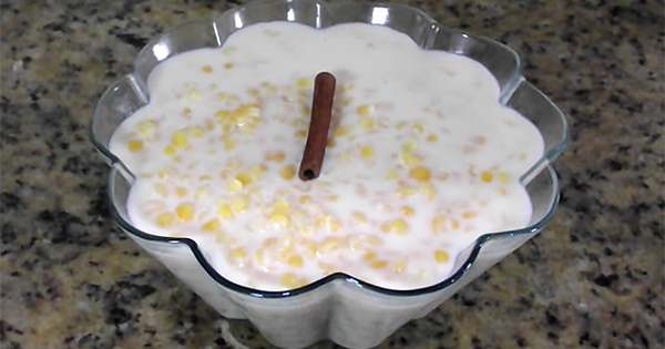 receita canjica com leite condensado