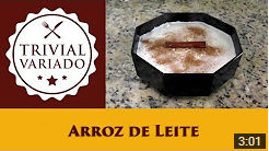 video receita arroz de leite