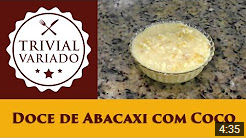 video receita doce de abacaxi com coco