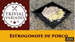 video receita estrogonofe de porco